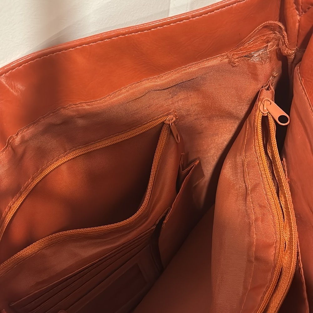 Leather Fringe Shoulder Bag in Brown - Picture 5 of 6